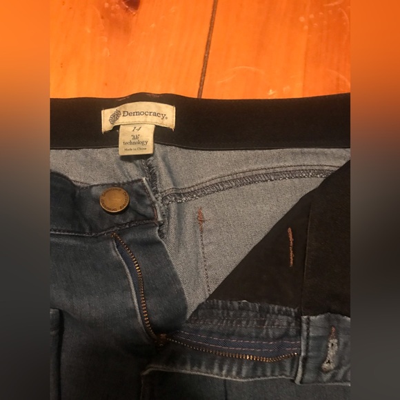 Democracy jeans size 14 dark blue - Picture 2 of 10